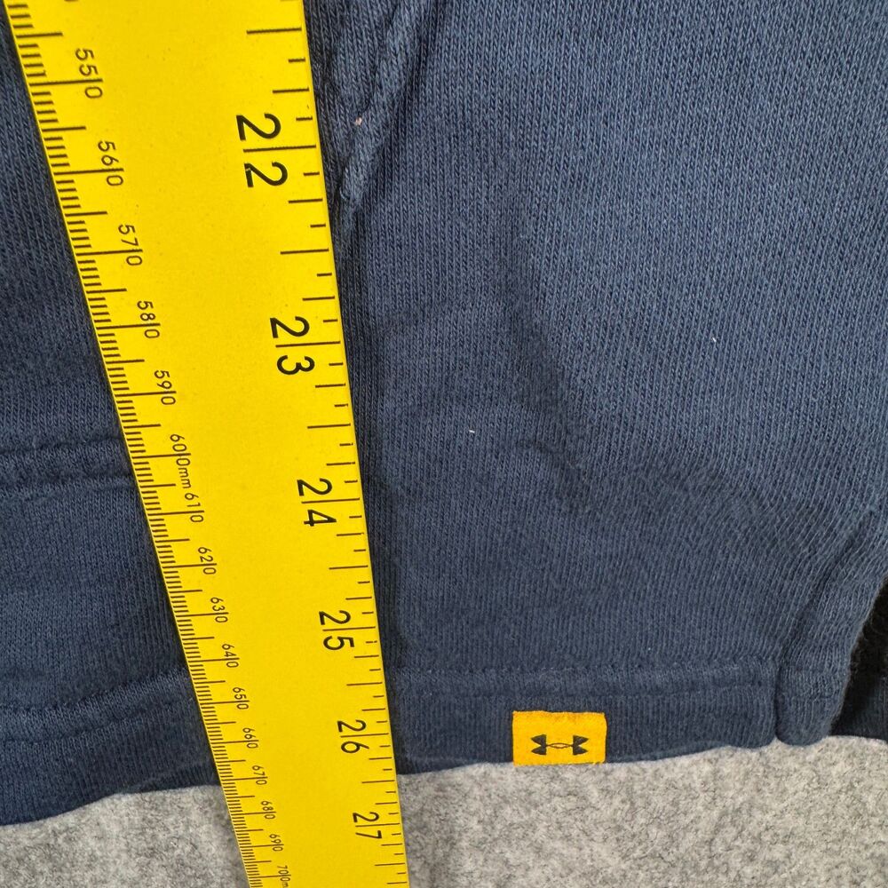 Under Armour Project Rock Hoodie Mens M Blue Short Sleeve Blood Sweat Respect - Picture 6 of 8